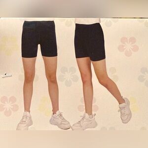 NWT 2 Pack Tuff Athletics Black Women's Breathable Shorts M 10/12